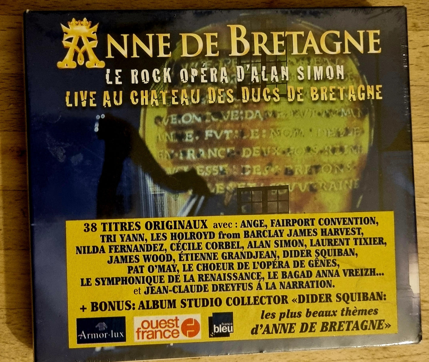 Triple album collector ANNE DE BRETAGNE LIVE AU CHATEAU DES DUCS DE BRETAGNE