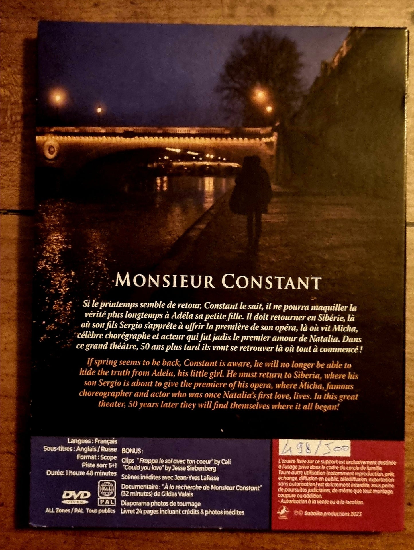 Monsieur Constant DVD collector