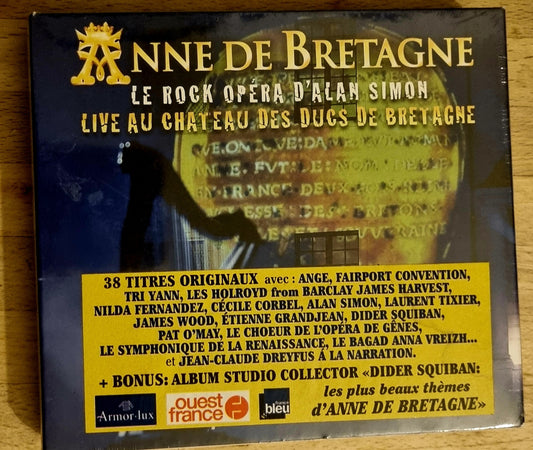 Triple album collector ANNE DE BRETAGNE LIVE AU CHATEAU DES DUCS DE BRETAGNE